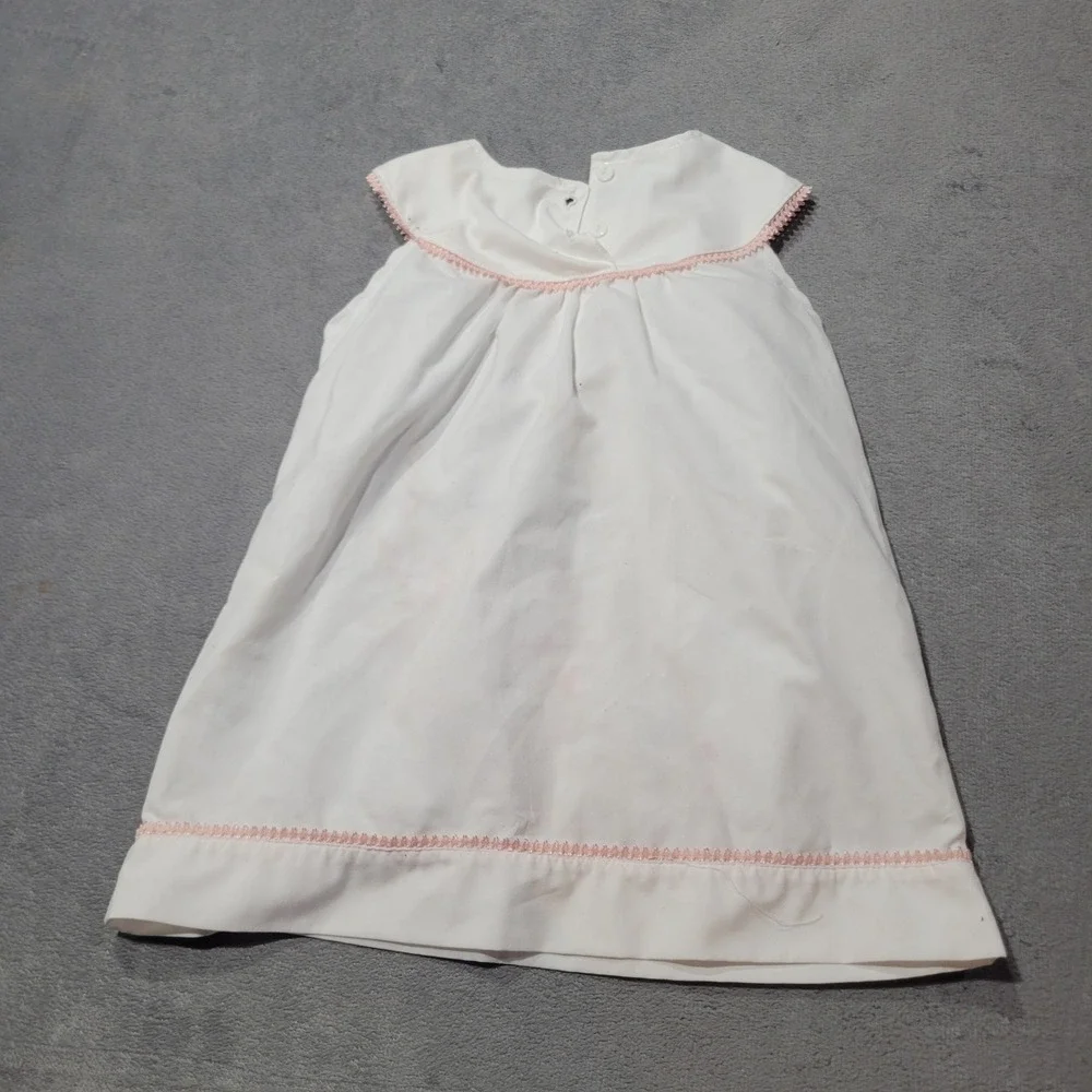 Muguet Collection Dress Girls 24M White Bird Floral Embroidered Heirloom Classic
